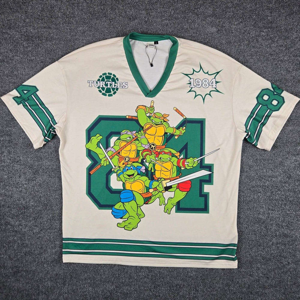 SHEIN X TMNT Teenage Mutant Ninja Turtles Jersey Shirt Mens Medium halloween